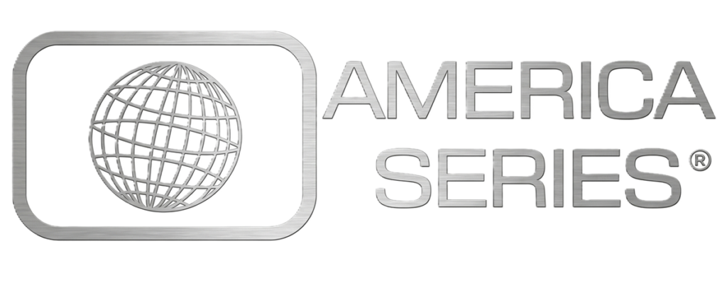 logo america series plateado png